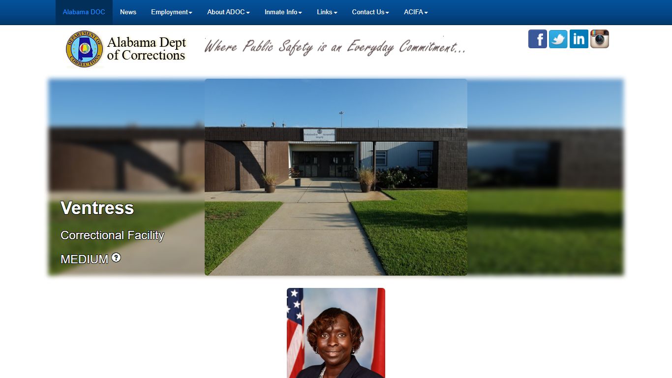 - Alabama Dept of Corrections
